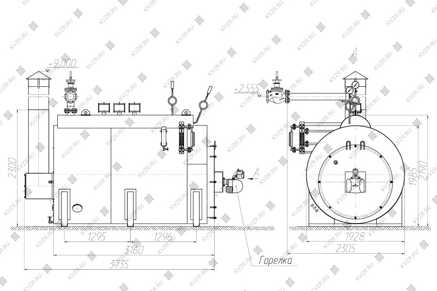 Чертеж котла КПа